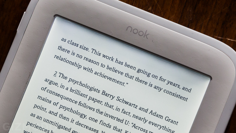 Illustration for article titled Nook GlowLight Review: Pretty Screen, Silly Body
